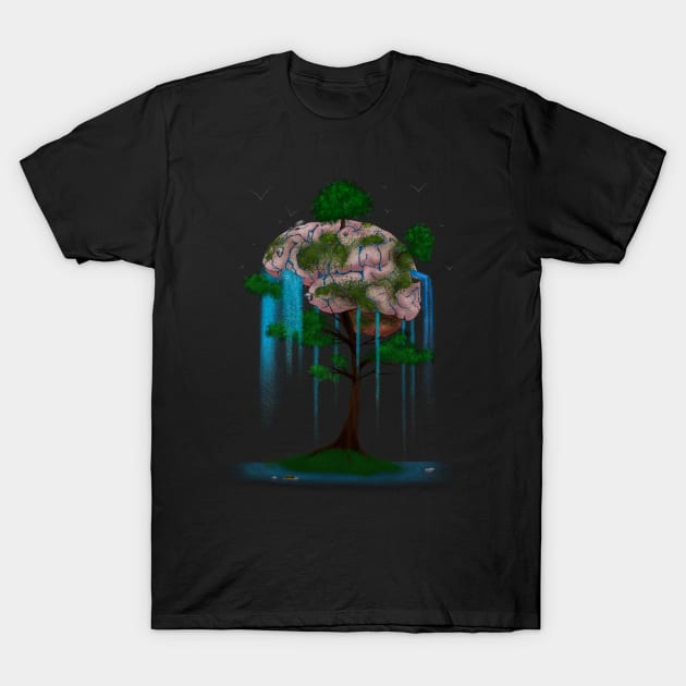 Nature on the Brain T-Shirt by ChePanArt